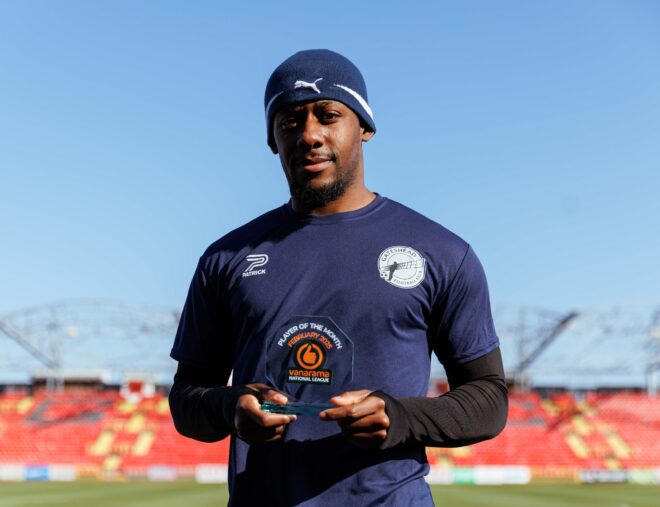 Jovan Malcolm named as National League’s February Player of the Month