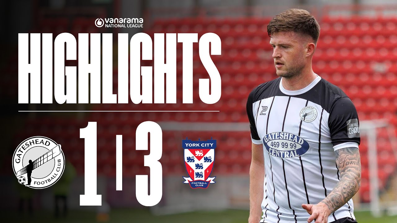 Gateshead lose out to York | Gateshead 1-3 York City | HIGHLIGHTS