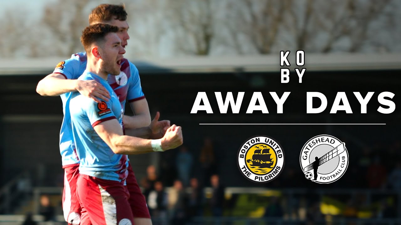 Scott nets 19th goal in EIGHTH game unbeaten | Boston United 1-2 Gateshead | KING KOBY AWAY DAYS