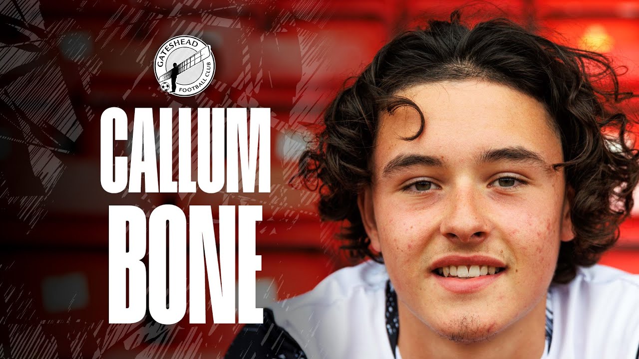 “I can’t wait!” 🦴 | Callum Bone signs two-year professional contract at Gateshead | INTERVIEW