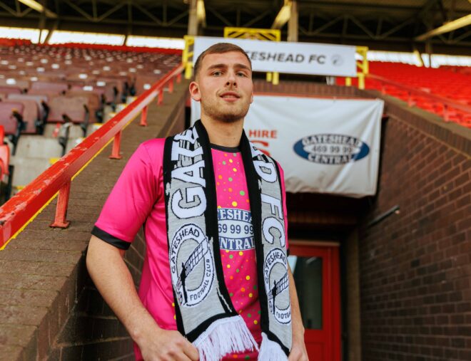 Owen Mason joins Gateshead on loan from Mansfield Town